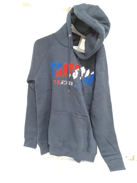 TRAPSTAR MULTICOLOURED LOGO HOODIE- LARGE