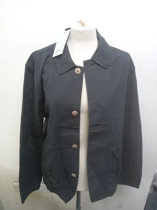 FOLK PRISM JACKET IN SOFT BLACK - 4