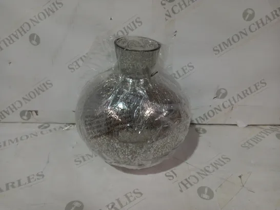 ALISON CORK PRELIT MERCURY GLASS VASE - SILVER