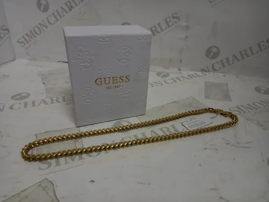 GUESS GOLD TONE CHAIN NECKLACE