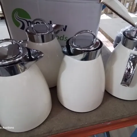 FOUR ALFI THERMO JUGS CREAM