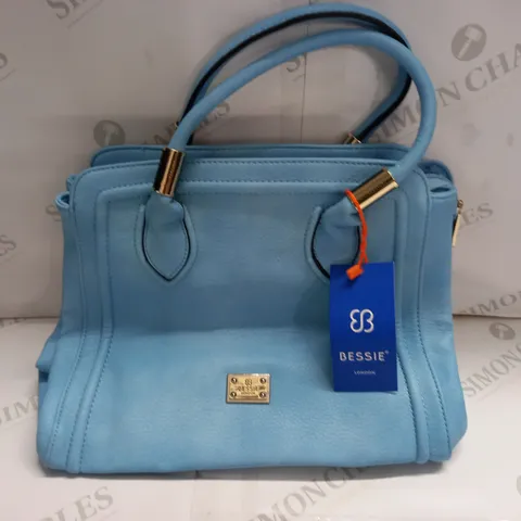 BESSIE BLUE LEATHER LOOK BAG