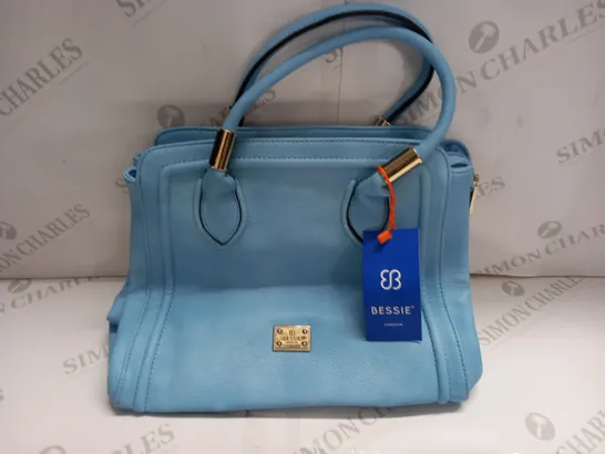 BESSIE BLUE LEATHER LOOK BAG