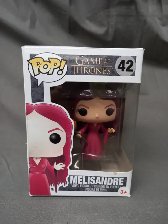 BOXED COLLECTIBLE POP FIGURE - GAME OF THRONES MELISANDRE