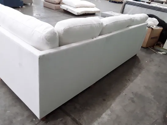 QUALITY DESIGNER ALDERTON CHAISE SOFA BED - ALABASTER FABRIC