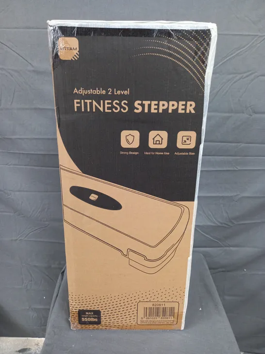 BOXED UTTAM ADJUSTABLE 2-LEVEL FITNESS STEPPER