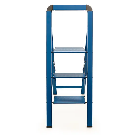 BUILDCRAFT 3 STEP LIGHTWEIGHT SLIMLINE LADDER IN BLUE