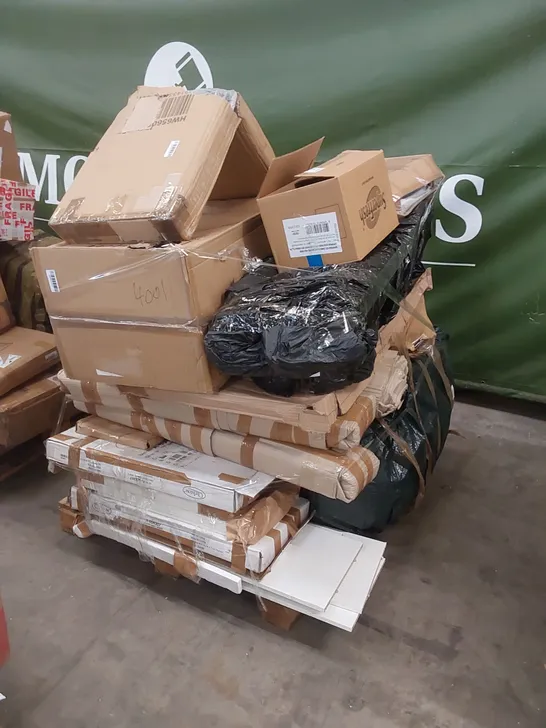 PALLET OF ASSORTED FURNITURE PARTS AND HOUSEHOLD PRODUCTS 