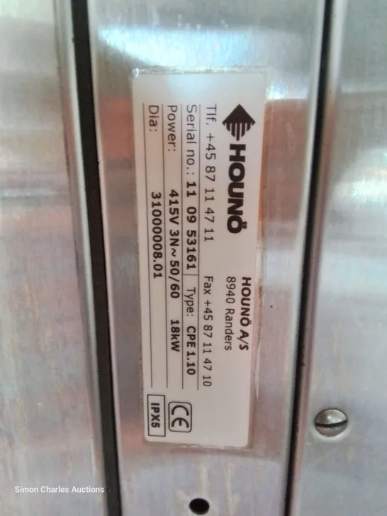 HOUNO 10 RACK COMBINATION OVEN Model CPE1.10