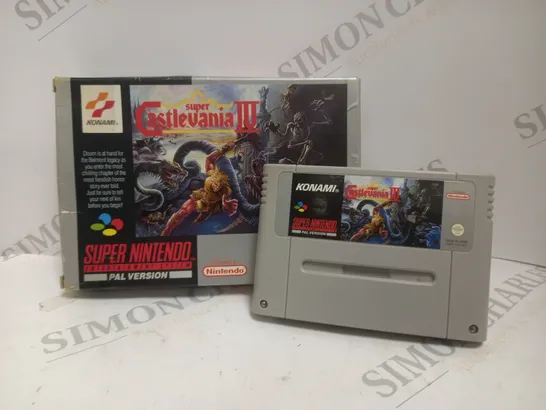 BOXED SUPER CASTLEVANIA IV RETRO GAME FOR SUPER NINTENDO 