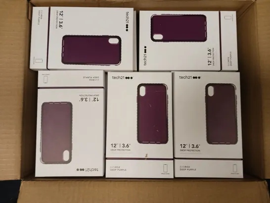 APPROXIMATELY 87 TECH21 12ft DROP PROTECTION EVOROX DEEP PURPLE PHONE CASES FOR IPHONE Xs MAX