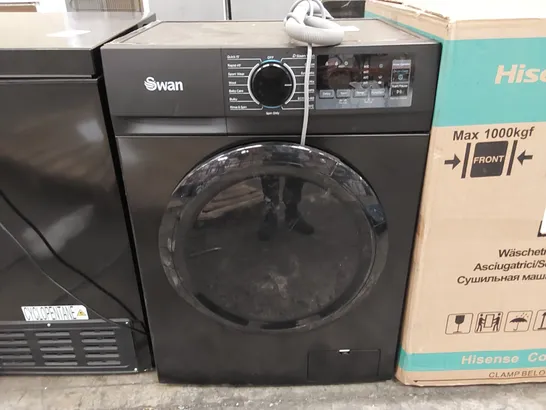 SWAN 8KG 1400 SPIN FREESTANDING WASHING MACHINE - BLACK