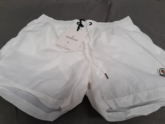 MONLER WHITE SWIMMING SHORTS - LARGE