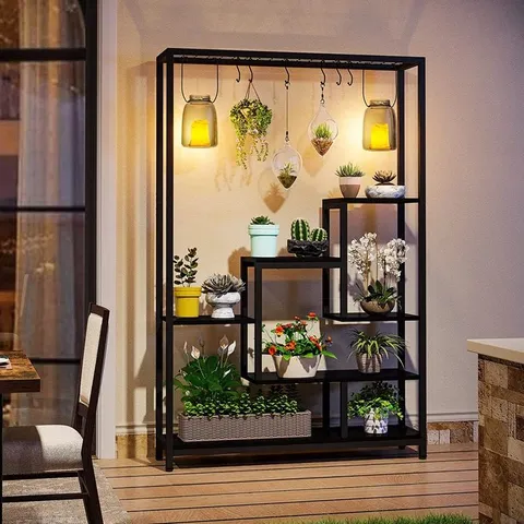 BOXED SHEREDAN RECTANGLE MULTI-TIERED PLANT STAND (1 BOX)