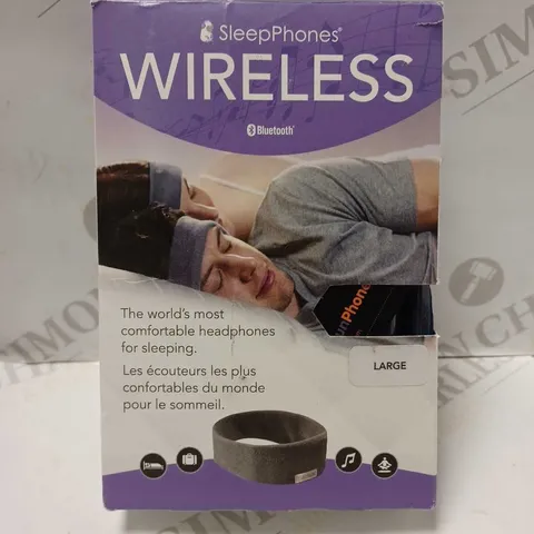 SLEEPPHONES V7 WIRELESS HEADBAND HEADPHONES - LARGE