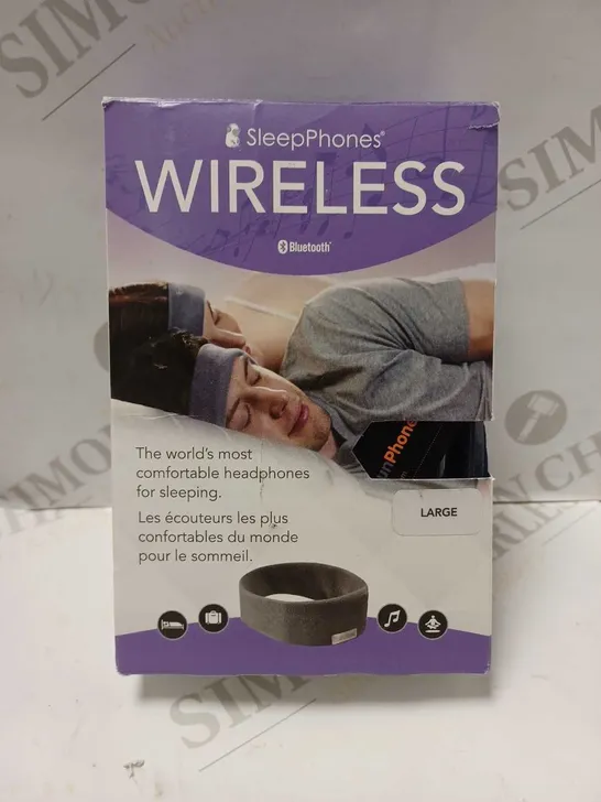 SLEEPPHONES V7 WIRELESS HEADBAND HEADPHONES - LARGE