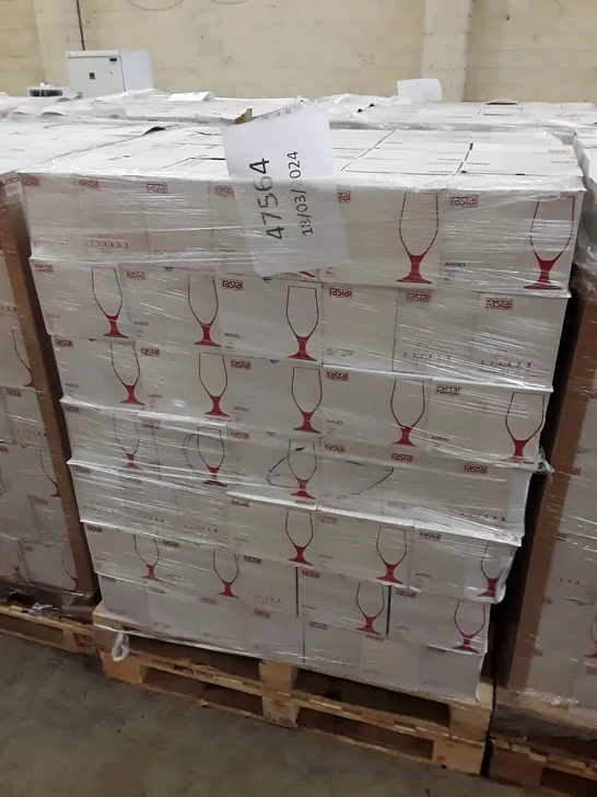 PALLET OF APPROXIMATELY 210 BOXES CONTAINING 6 RASTAL AVIERO 300ML GOBLETS  