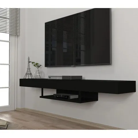 BOXED TYQUAN TV STAND FOR TVS UP TO 60" - BLACK (1 BOX)