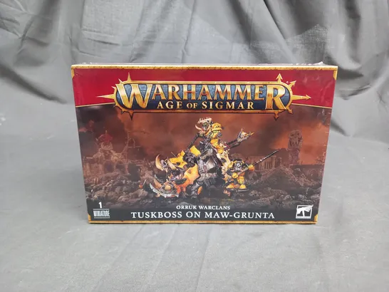 SEALED WARHAMMER - AGE OF SIGMAR - ORRUK WARCLANS - TUSKBOSS ON MAW-GRUNTA