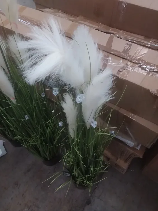 THREE BOXED LED PAMPASS GRASS ARTIFICIAL PLANTS