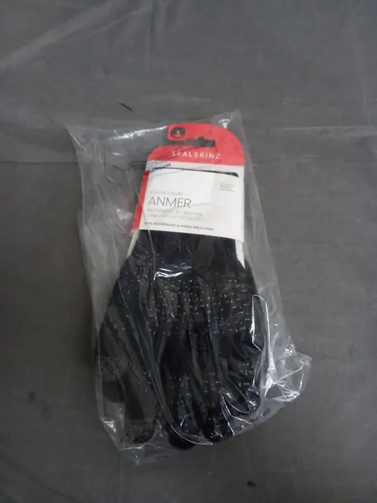 SEALED SEALSKINZ ANMER WATERPROOF ALL WEATHER ULTRA GRI KNITTED GLOVE PAIR