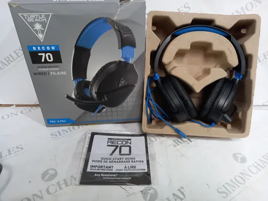 TURTLE BEACH RECON 70 GAMING HEADSET WIRED - FOR PS5 AND PS4