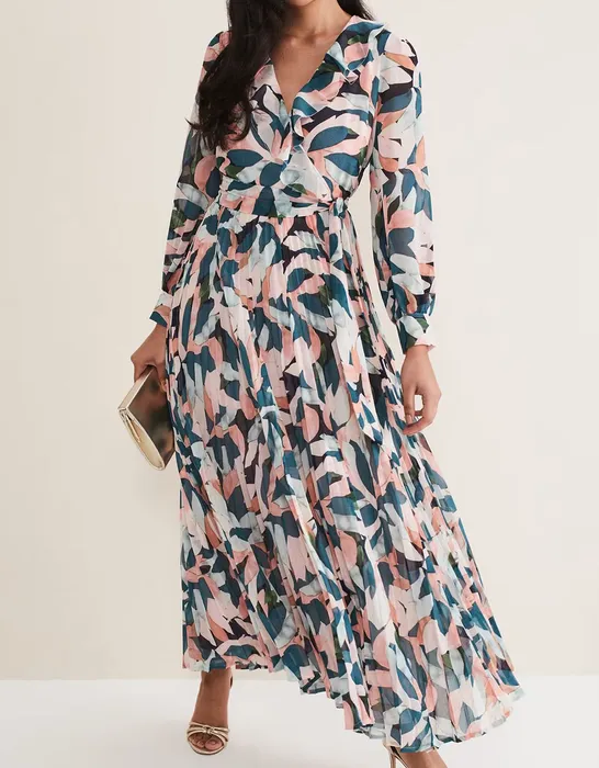 PETITE AVERIE FLORAL MAXI DRESS - SIZE 8