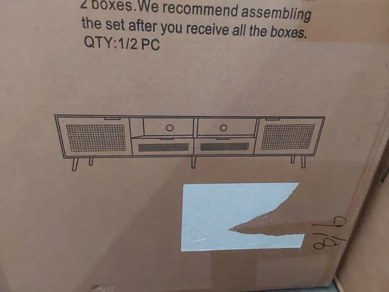 BOXED TV CABINET - BROWN (2 BOXES)