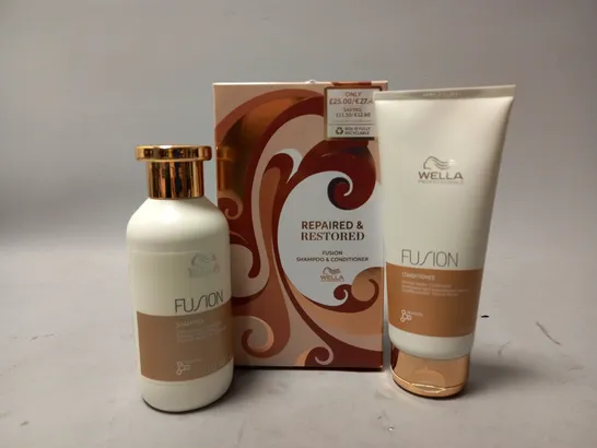 BOXED WELLA REPAIRED & RESTORED FUSION SHAMPOO & CONDITIONER