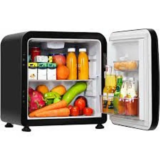 BOXED COSTWAY 0~10°C COMPACT REFRIGERATOR WITH REVERSIBLE DOOR FOR DORM APARTMENT - BLACK (1 BOX)