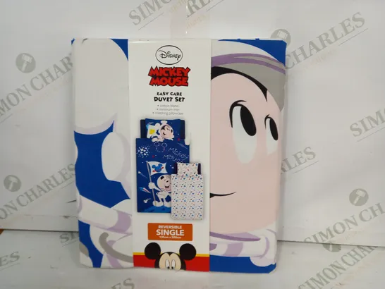 DISNEY MICKEY MOUSE EASY CARE REVERSIBLE DUVET SET - SINGLE