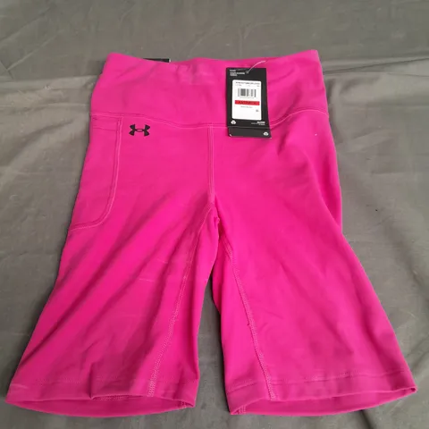 UNDER ARMOUR WOMENS XS HIGH RISE BIKE SHORTS 