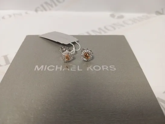 BOXED MICHAEL KORS PREMIUM STERLING SILVER EARRINGS