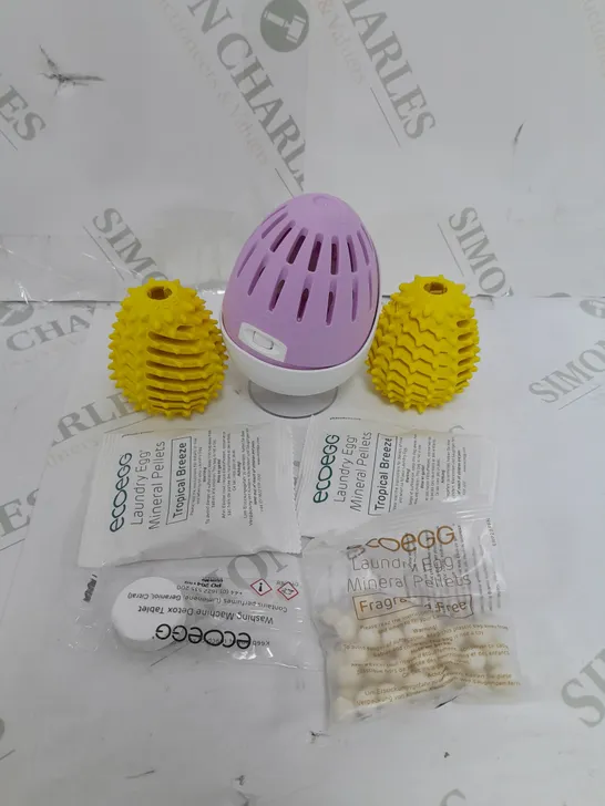 BOXED ECOEGG 750 WASHES LAUNDRY EGG KIT WITH DRYER EGGS & DETOX TABLETS