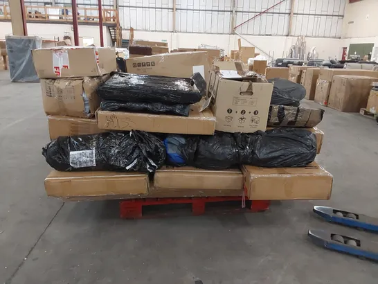 LARGE PALLET OF ASSORTED FURNITURE PARTS/CONSUMER PRODUCTS 