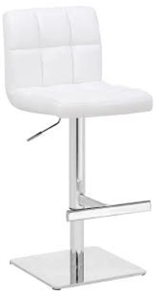 BOXED LAMBORO PAIR OF ALLEGRO BAR STOOLS - WHITE 