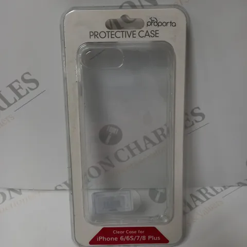 APPROXIMATELY 55 BOXED PROPORTA CLEAR PROTECTIVE CASE FOR IPHONE 6/6S/7/8 PLUS 