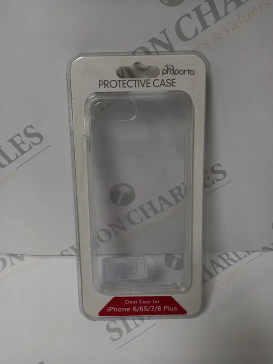 APPROXIMATELY 55 BOXED PROPORTA CLEAR PROTECTIVE CASE FOR IPHONE 6/6S/7/8 PLUS 