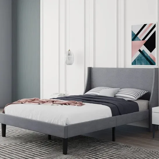 BOXED MEI UPHOLSTERED BED FRAME (1 BOX)