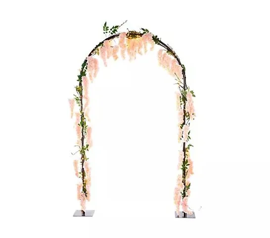 BOXED GARDEN REFLECTIONS PRE-LIT FAUX WISTERIA ARCH - COLLECTION ONLY