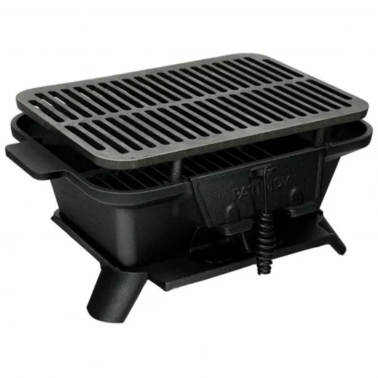 BOXED COSTWAY HEAVY DUTY CAST IRON TABLETOP BBQ GRILL STOVE FOR CAMPING PICNIC 