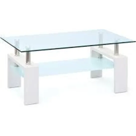 BOXED COFFEE TABLE IN WHITE COLOUR