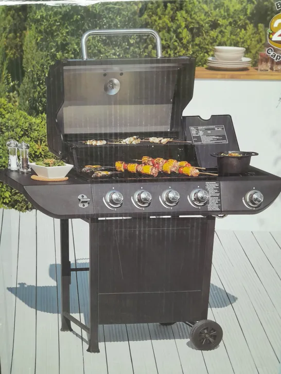 BOXED BRAND NEW UNIFLAME 4 BURNER PROPANE GAS GRILL WITH SIDE BURNER BBQ - COLLECTION ONLY