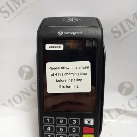 BARCLAYCARD CONTACTLESS CAMERA MACHINE TERMINAL IN BLACK