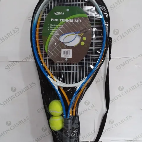 UNIBOS PRO TENNIS SET WITH 2 RACKETS & 2 BALLS