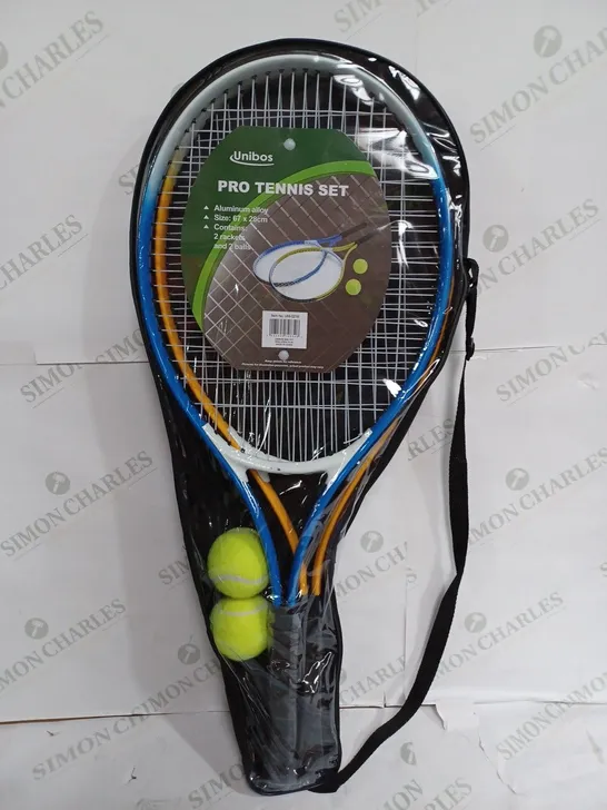 UNIBOS PRO TENNIS SET WITH 2 RACKETS & 2 BALLS