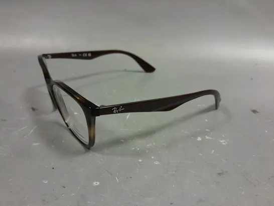 RAY BAN GLASSES WITH BROWN FRAMES IN CASE