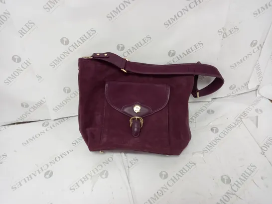 PAUL COSTELLOS DRESSAGE PURPLE HANDBAG 