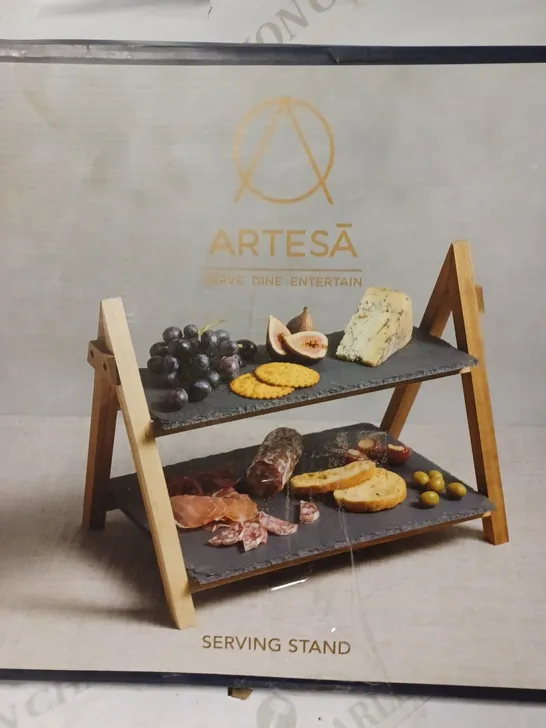 ARTESA TIERED SLATE SERVING PLATTER