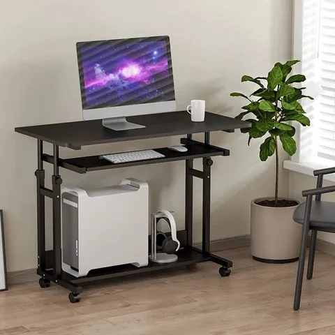 BOXED PORTABLE OFFICE COMPUTER DESK BLACK